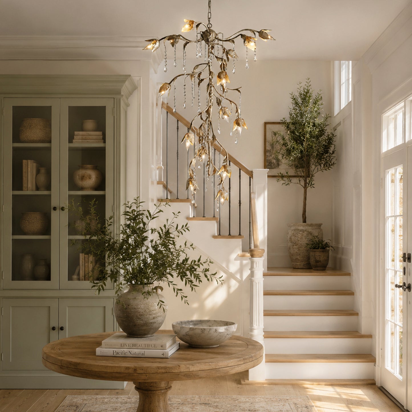 Viticcio Cascade Chandelier 34"H -Silver