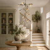 Viticcio Cascade Chandelier 34"H -Silver