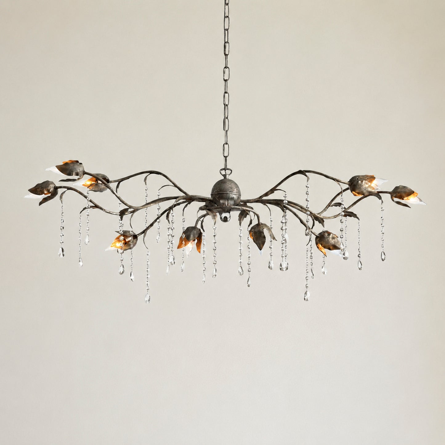 Viticcio Rectangular Chandelier 52 " 61" 71"- Silver