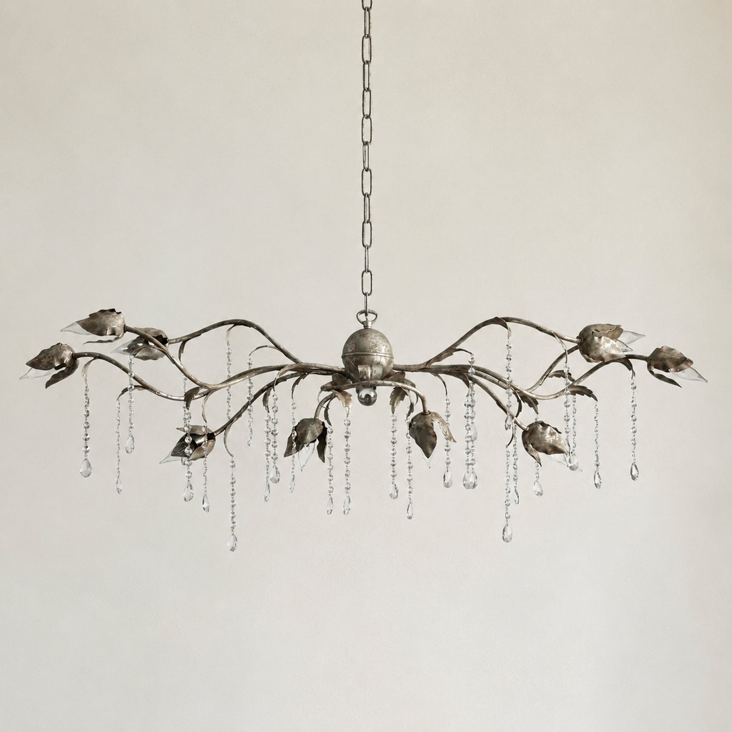 Viticcio Rectangular Chandelier 52 " 61" 71"- Silver