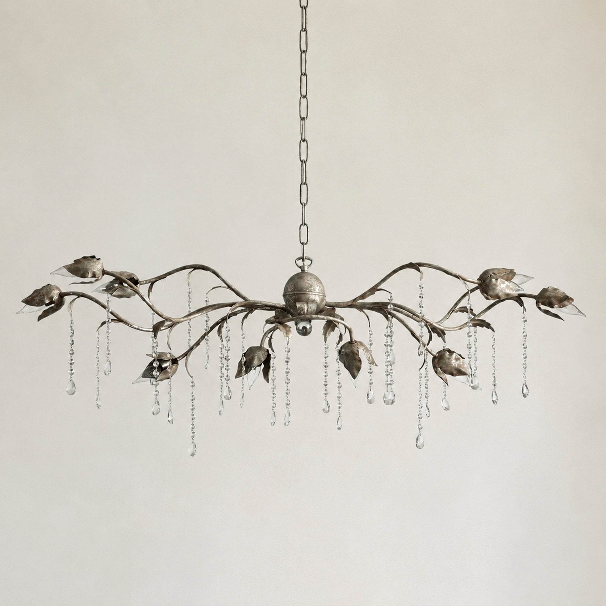 Viticcio Rectangular Chandelier 52 " 61" 71"- Silver