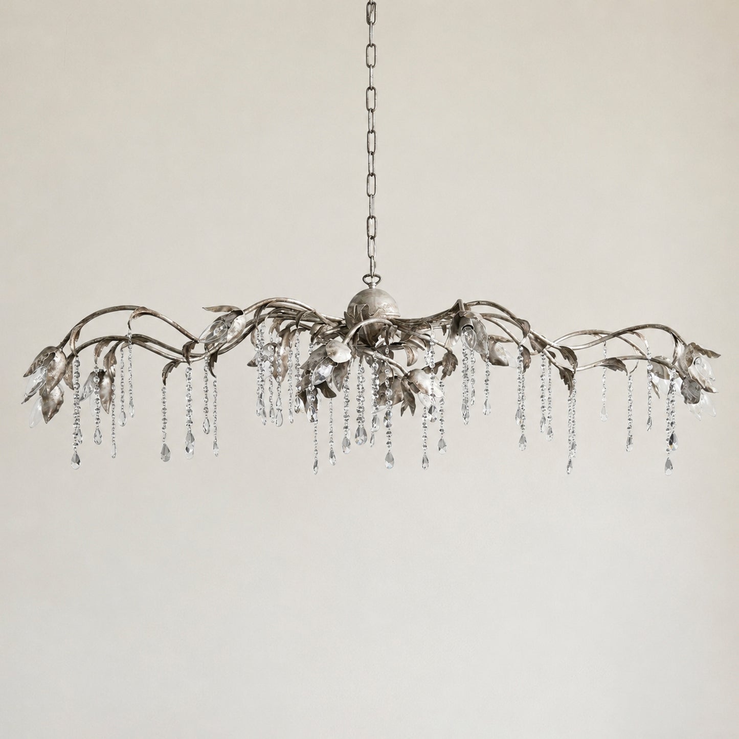 Viticcio Rectangular Chandelier 52 " 61" 71"- Silver