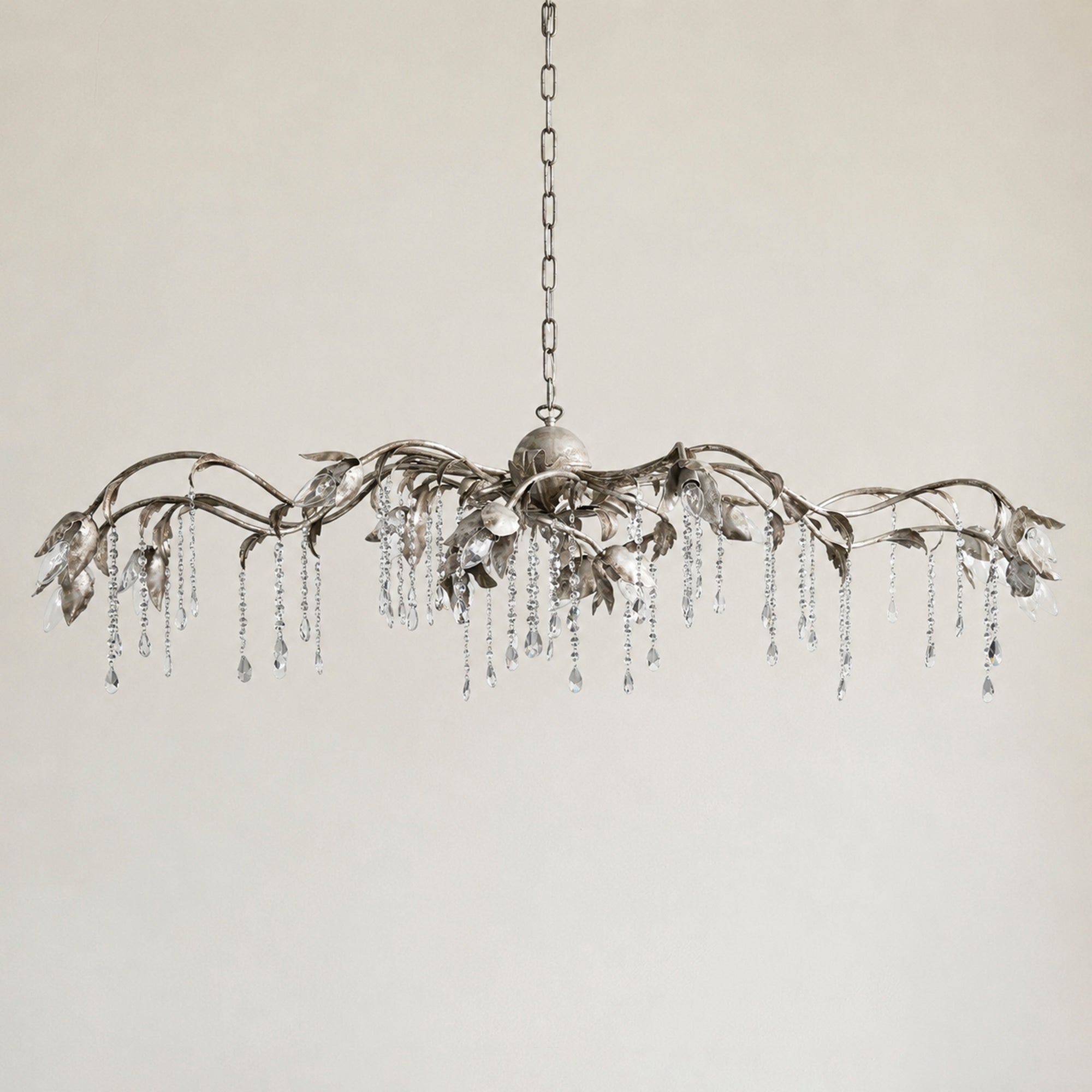 Viticcio Rectangular Chandelier 52 " 61" 71"- Silver