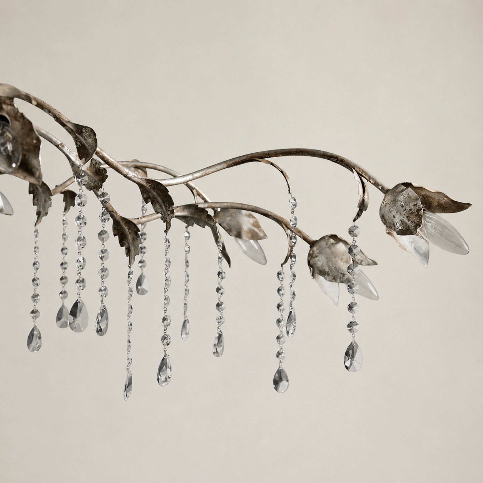 Viticcio Rectangular Chandelier 52 " 61" 71"- Silver