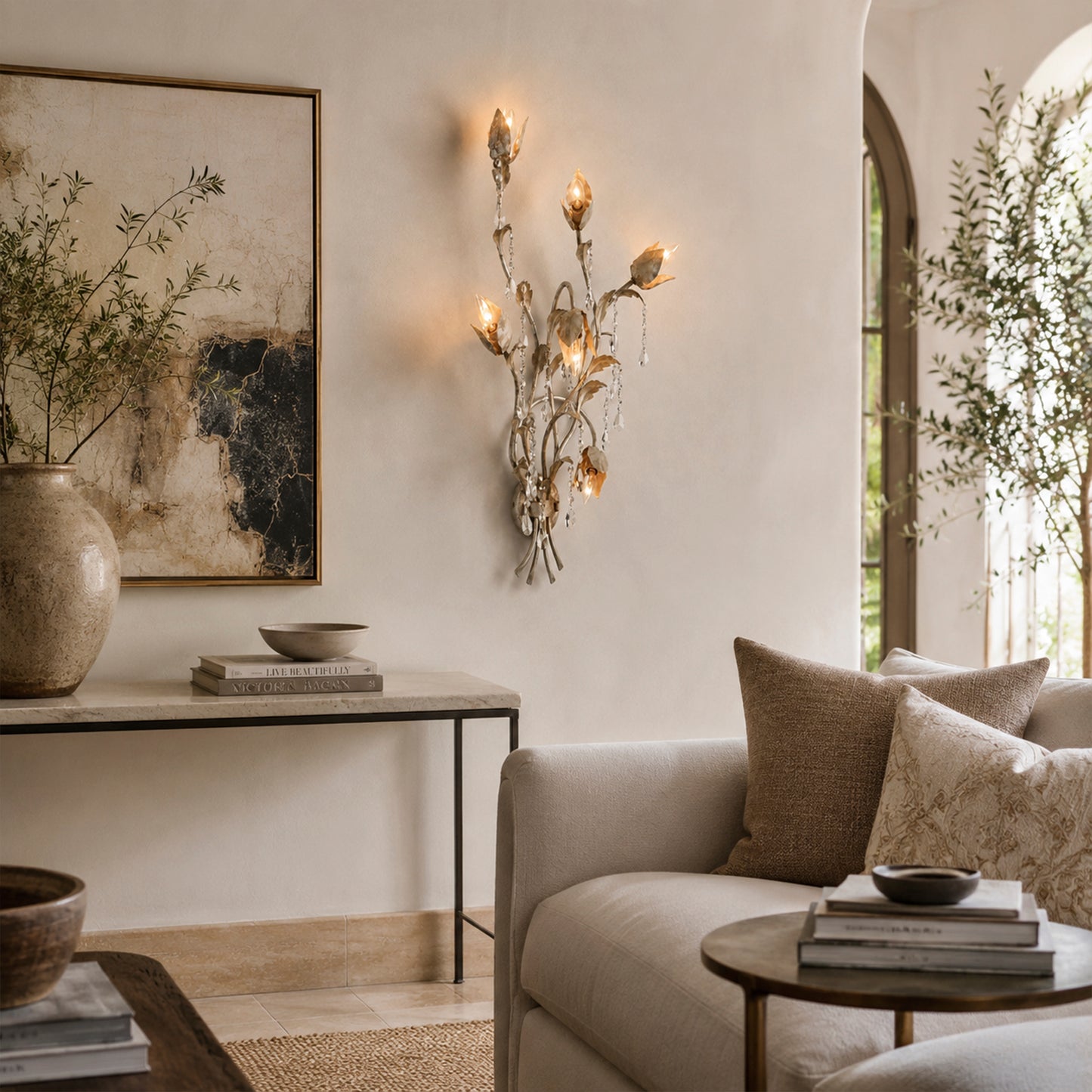 Viticcio Wall Sconce 3-Light 6-Light - Silver