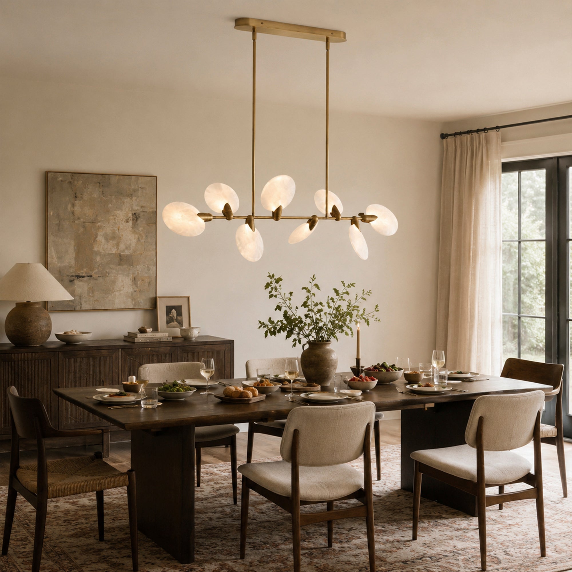 Lyla Linear Chandelier 62''74''