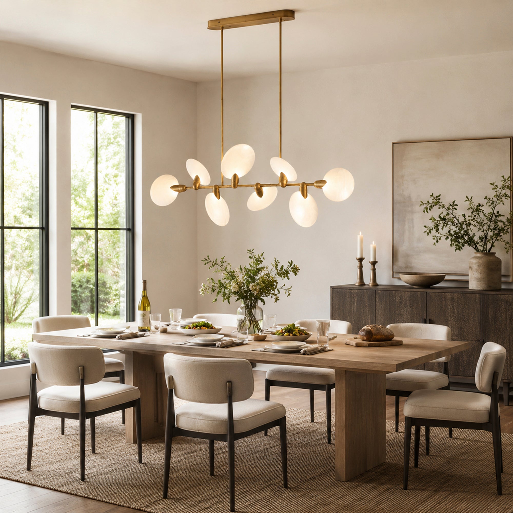 Lyla Linear Chandelier 62''74''