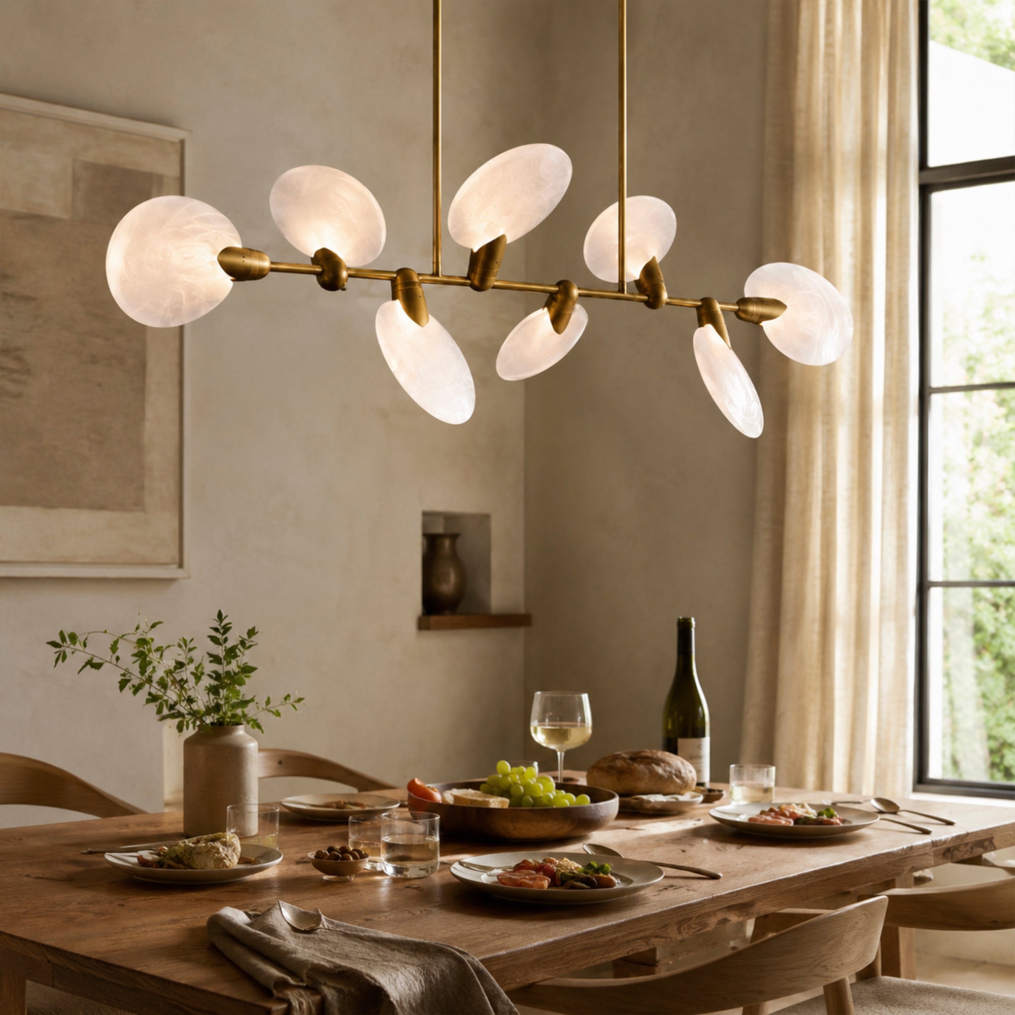 Lyla Linear Chandelier 62''74''