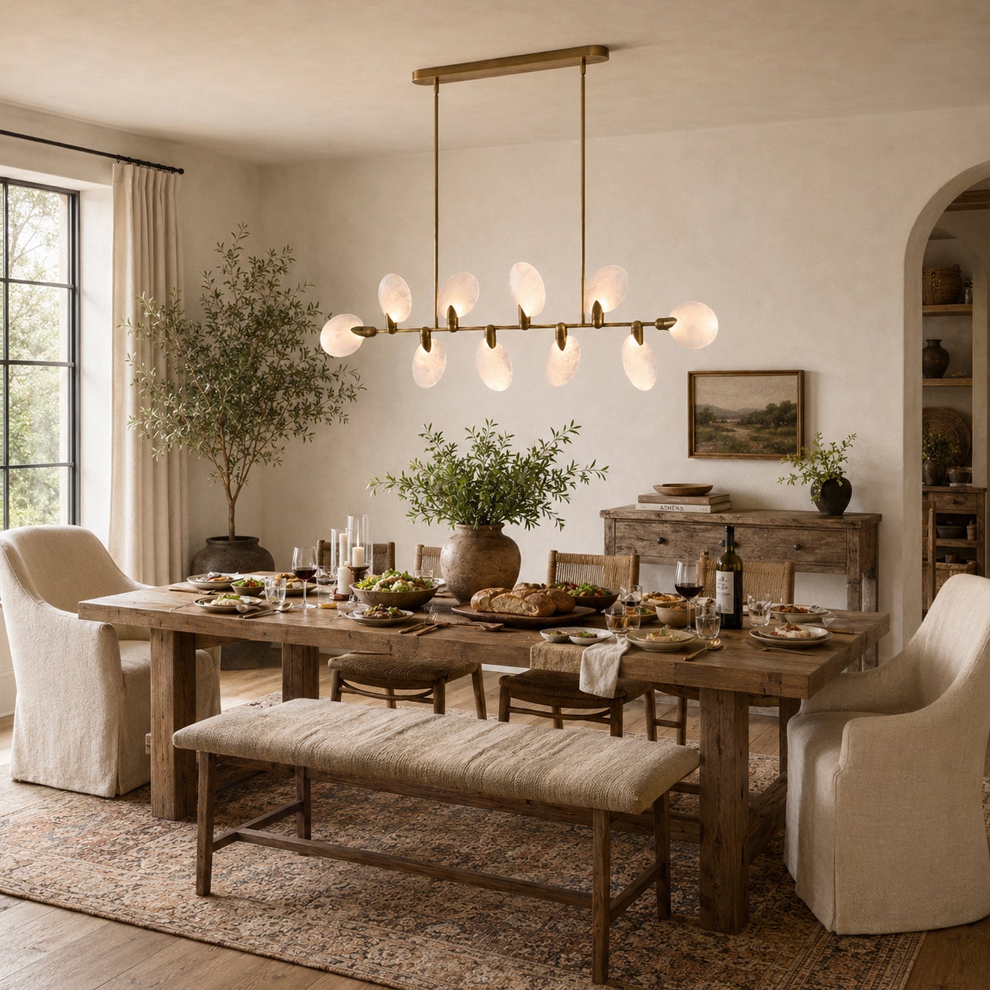 Lyla Linear Chandelier 62''74''