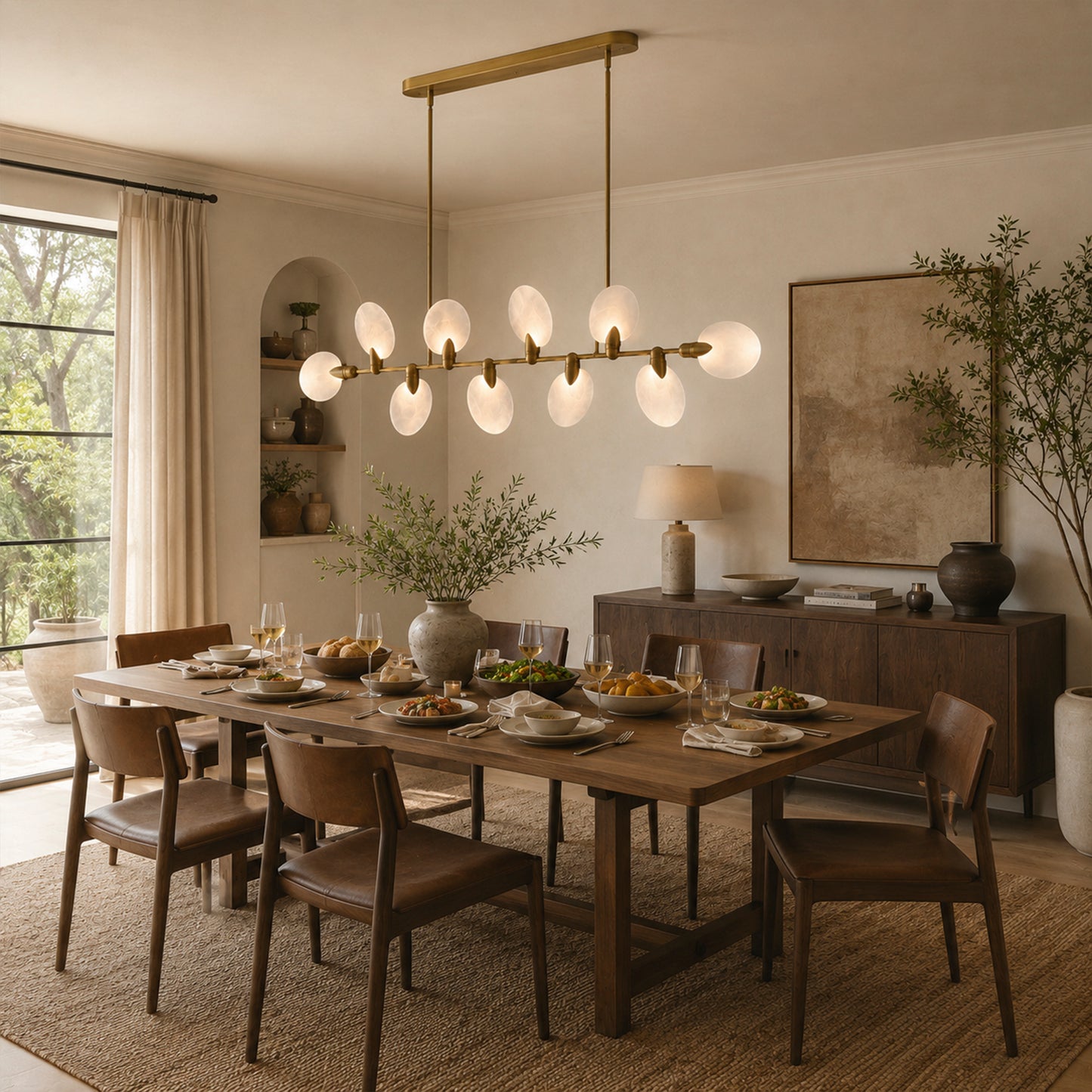Lyla Linear Chandelier 62''74''