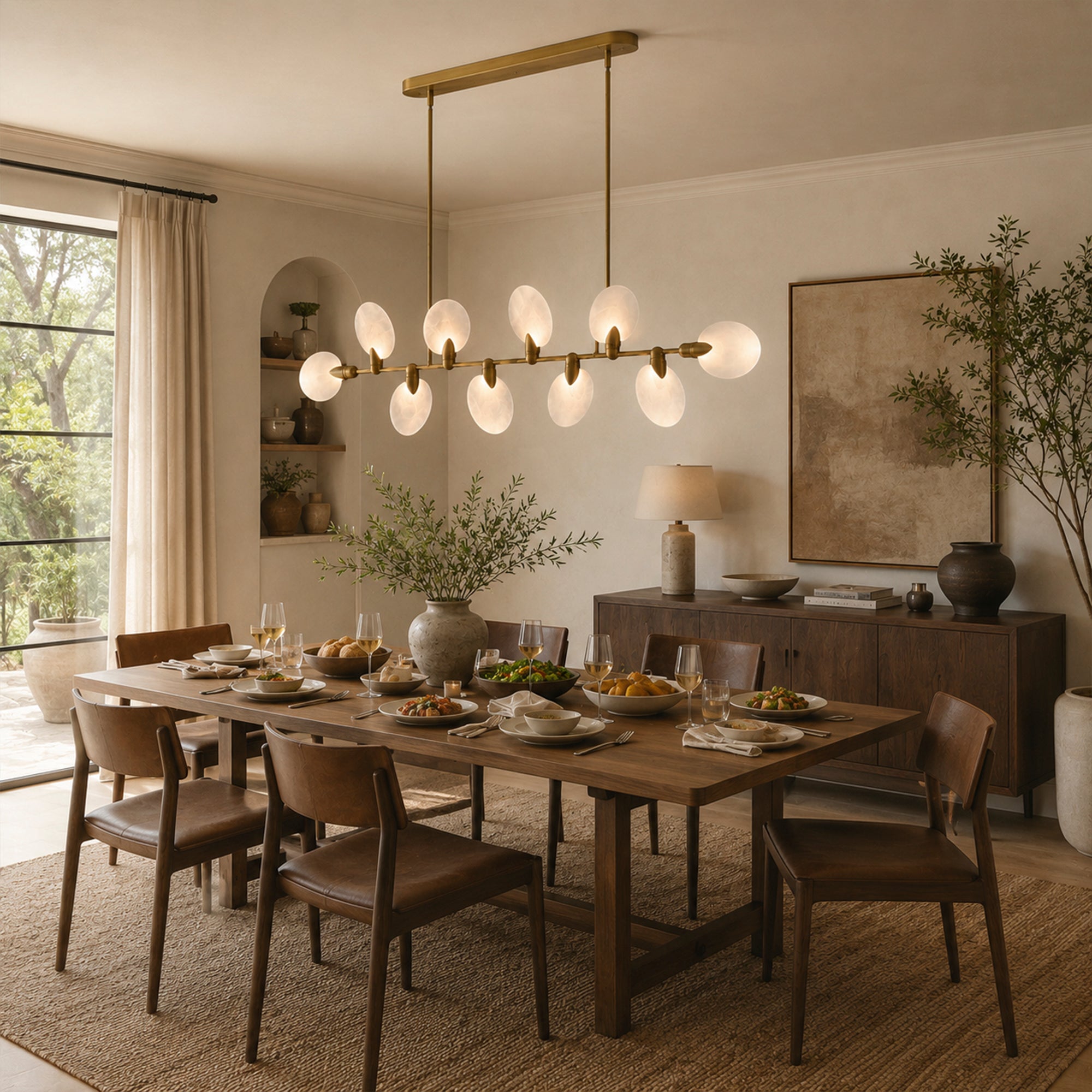 Lyla Linear Chandelier 62''74''