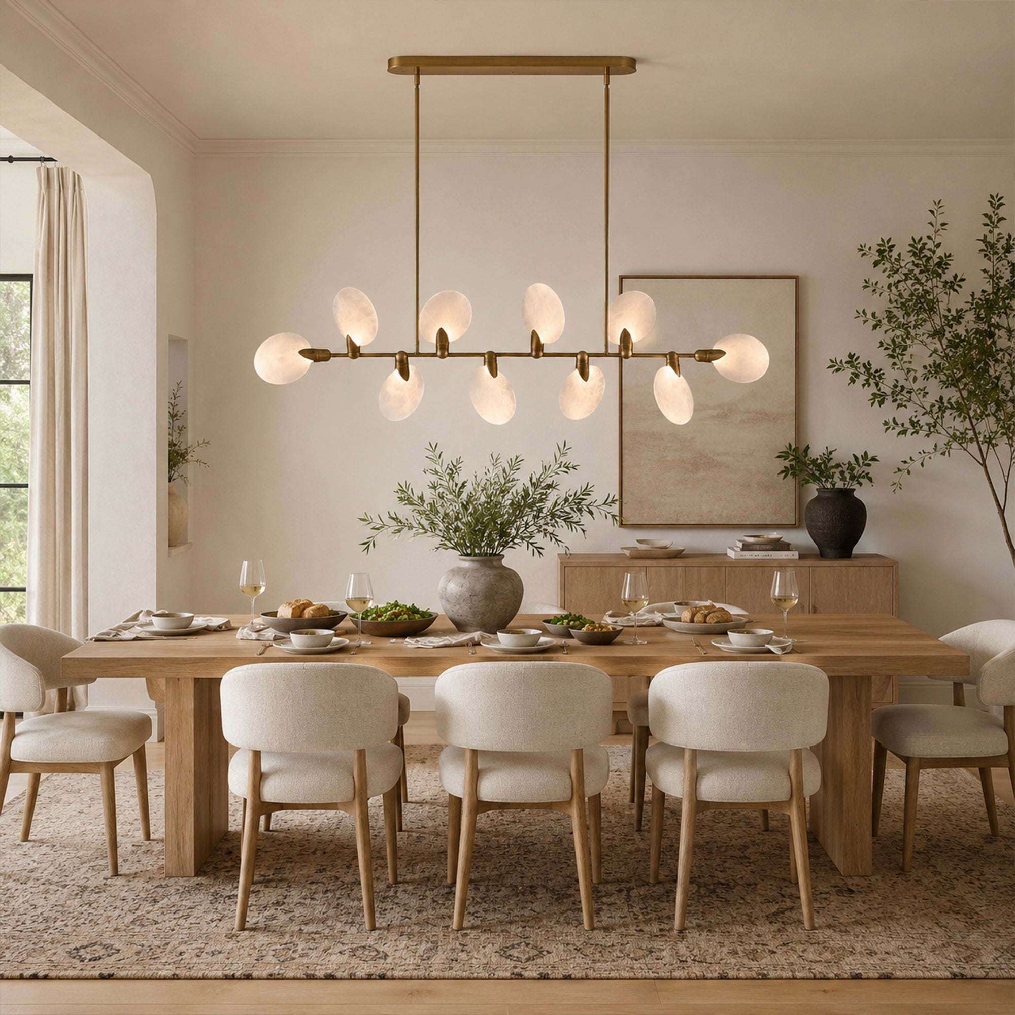 Lyla Linear Chandelier 62''74''
