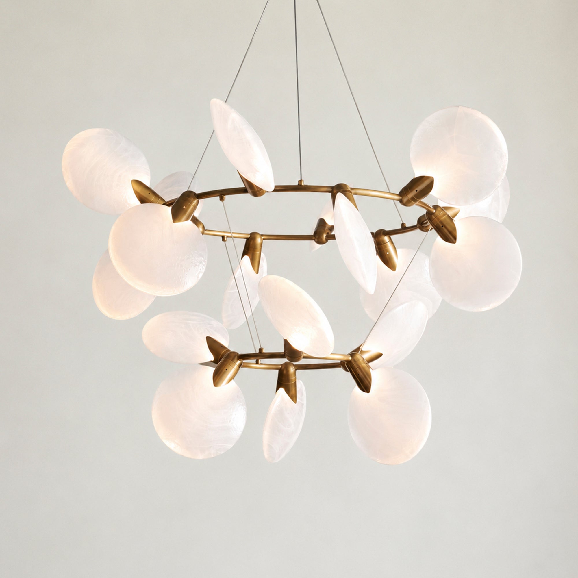 Lyla 2-Tiered Halo Chandelier