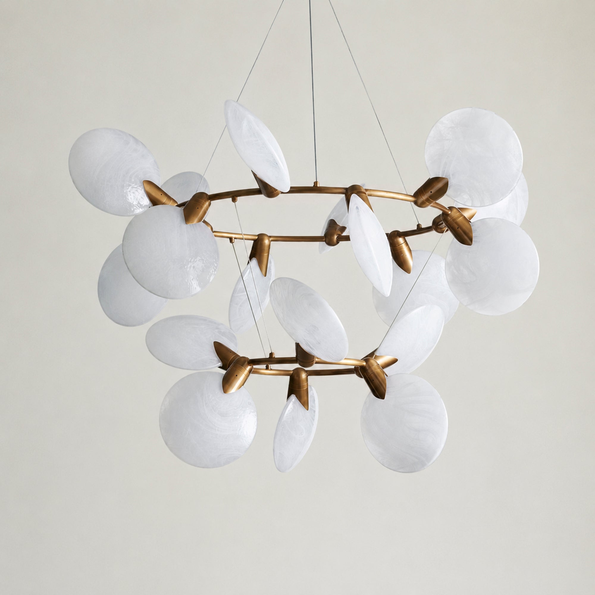 Lyla 2-Tiered Halo Chandelier
