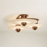 Median Alabaster Sconce Alabaster Flushmount:  3 Surface
