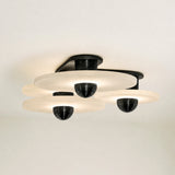 Median Alabaster Sconce Alabaster Flushmount:  3 Surface