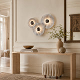Median Alabaster Sconce Alabaster Flushmount:  3 Surface
