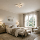 Median Alabaster Sconce Alabaster Flushmount:  3 Surface