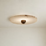 Median Alabaster Sconce Alabaster Flushmount: 1 Surface