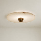 Median Alabaster Sconce Alabaster Flushmount: 1 Surface