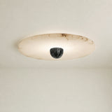 Median Alabaster Sconce Alabaster Flushmount: 1 Surface