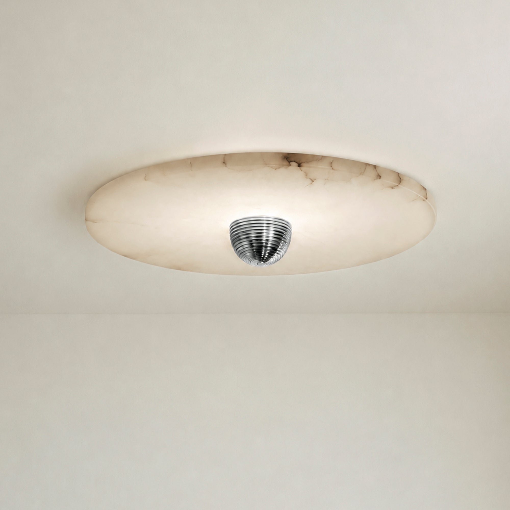 Median Alabaster Sconce Alabaster Flushmount: 1 Surface