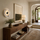 Median Alabaster Sconce Alabaster Flushmount: 1 Surface