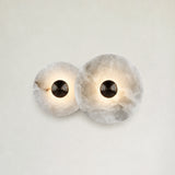 Median Alabaster Sconce Alabaster Flushmount: 2 Surface