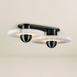 Median Alabaster Sconce Alabaster Flushmount: 2 Surface