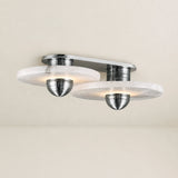 Median Alabaster Sconce Alabaster Flushmount: 2 Surface