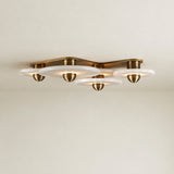Median Alabaster Sconce Alabaster Flushmount:  4 Surface