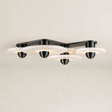 Median Alabaster Sconce Alabaster Flushmount:  4 Surface