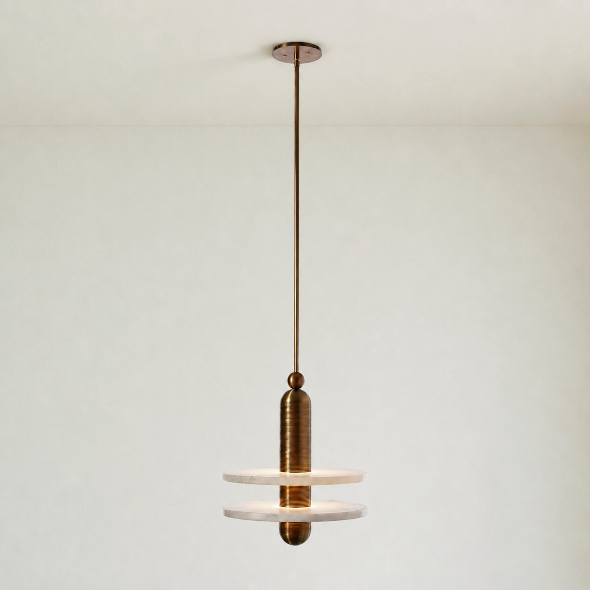Median Alabaster Pendant