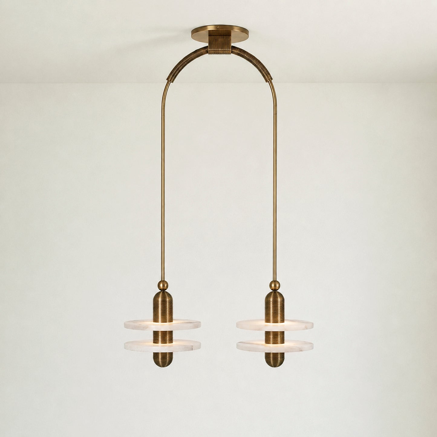 Median Alabaster Mono 2 Pendants