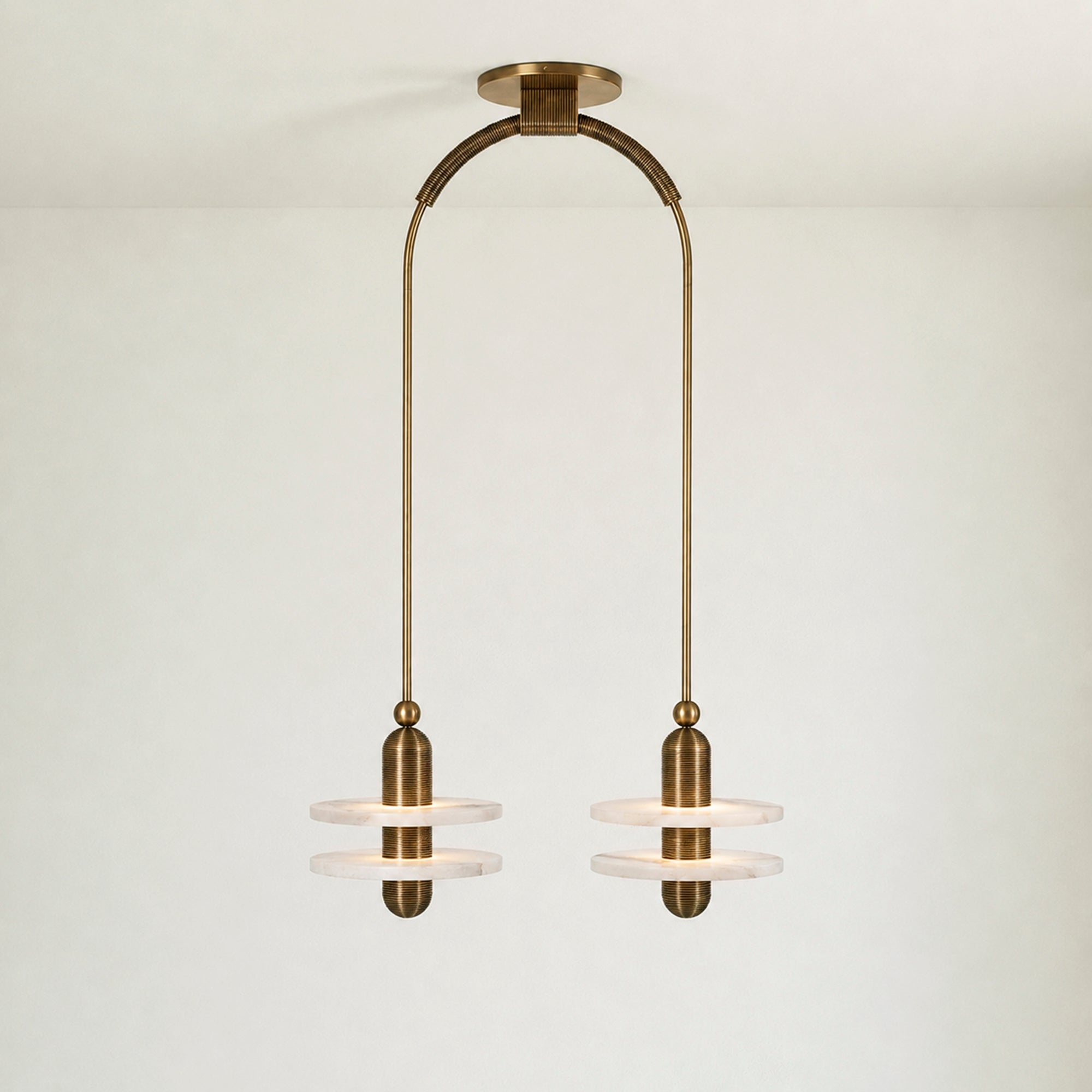 Median Alabaster Mono 2 Pendants