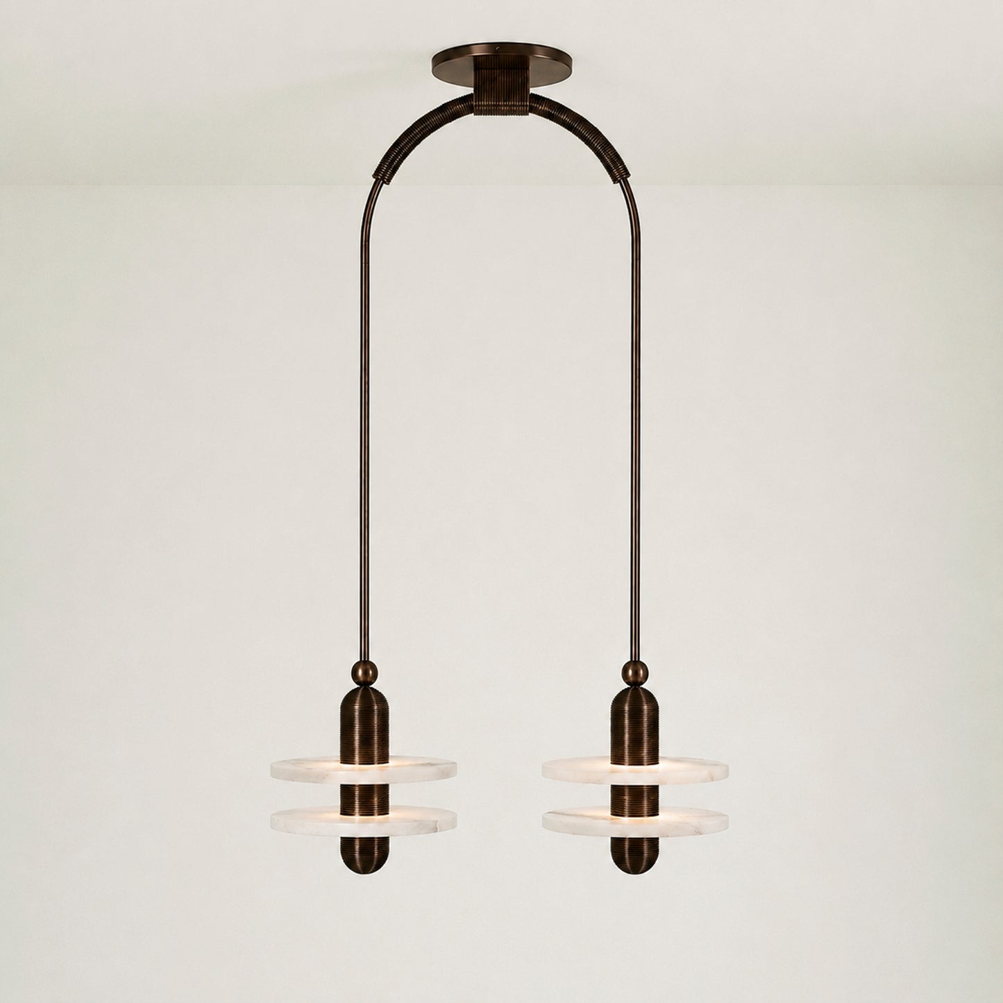 Median Alabaster Mono 2 Pendants