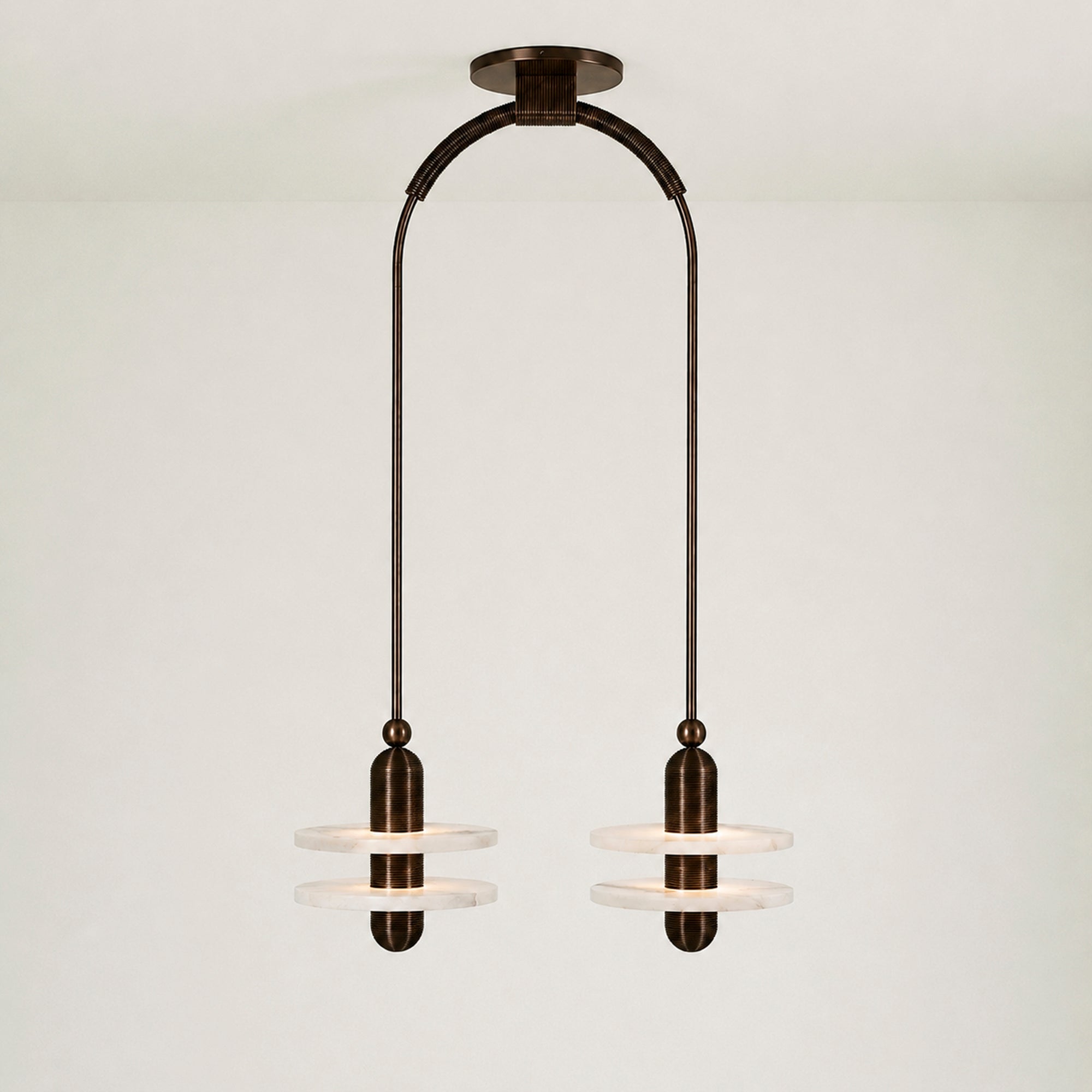 Median Alabaster Mono 2 Pendants