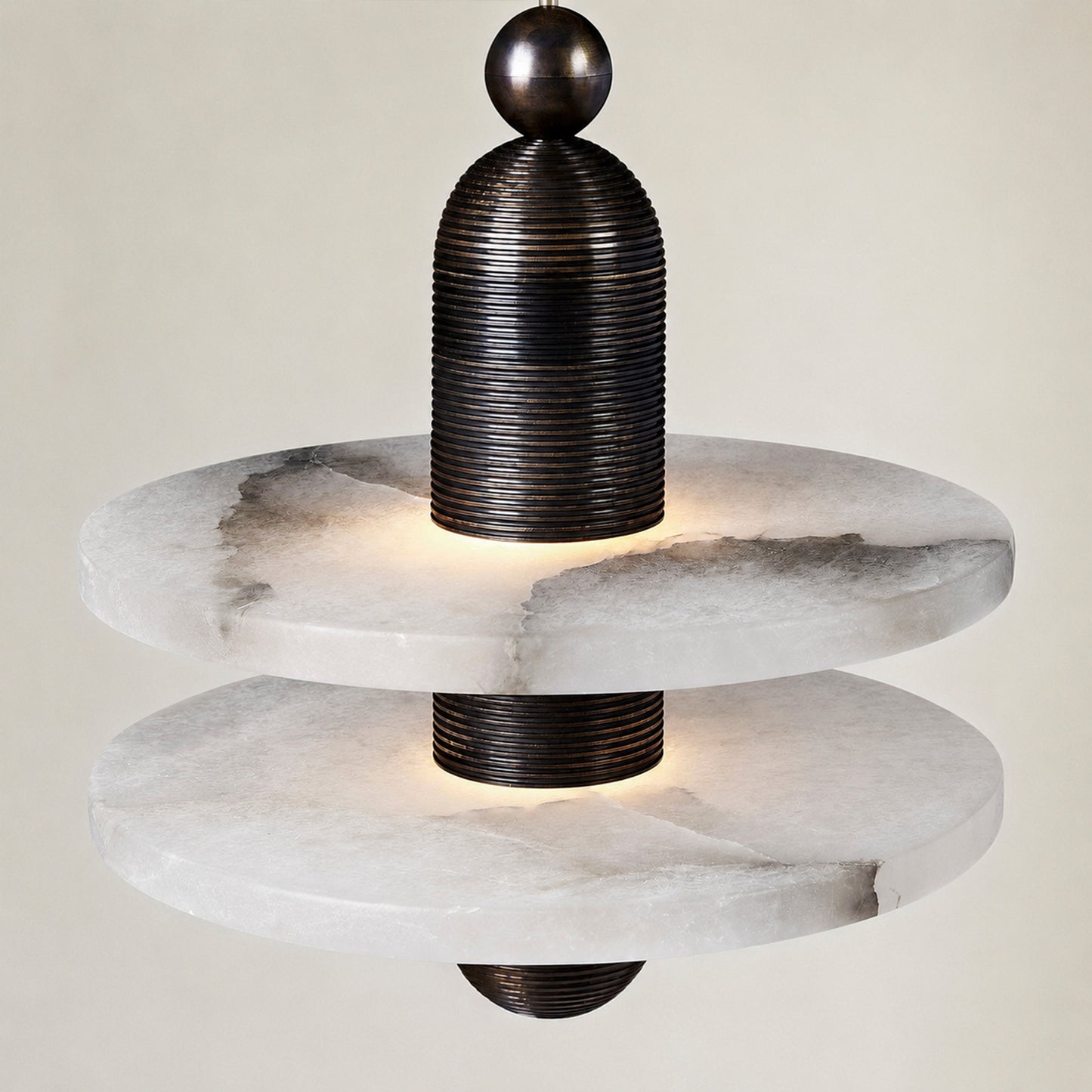 Median Alabaster Mono 2 Pendants
