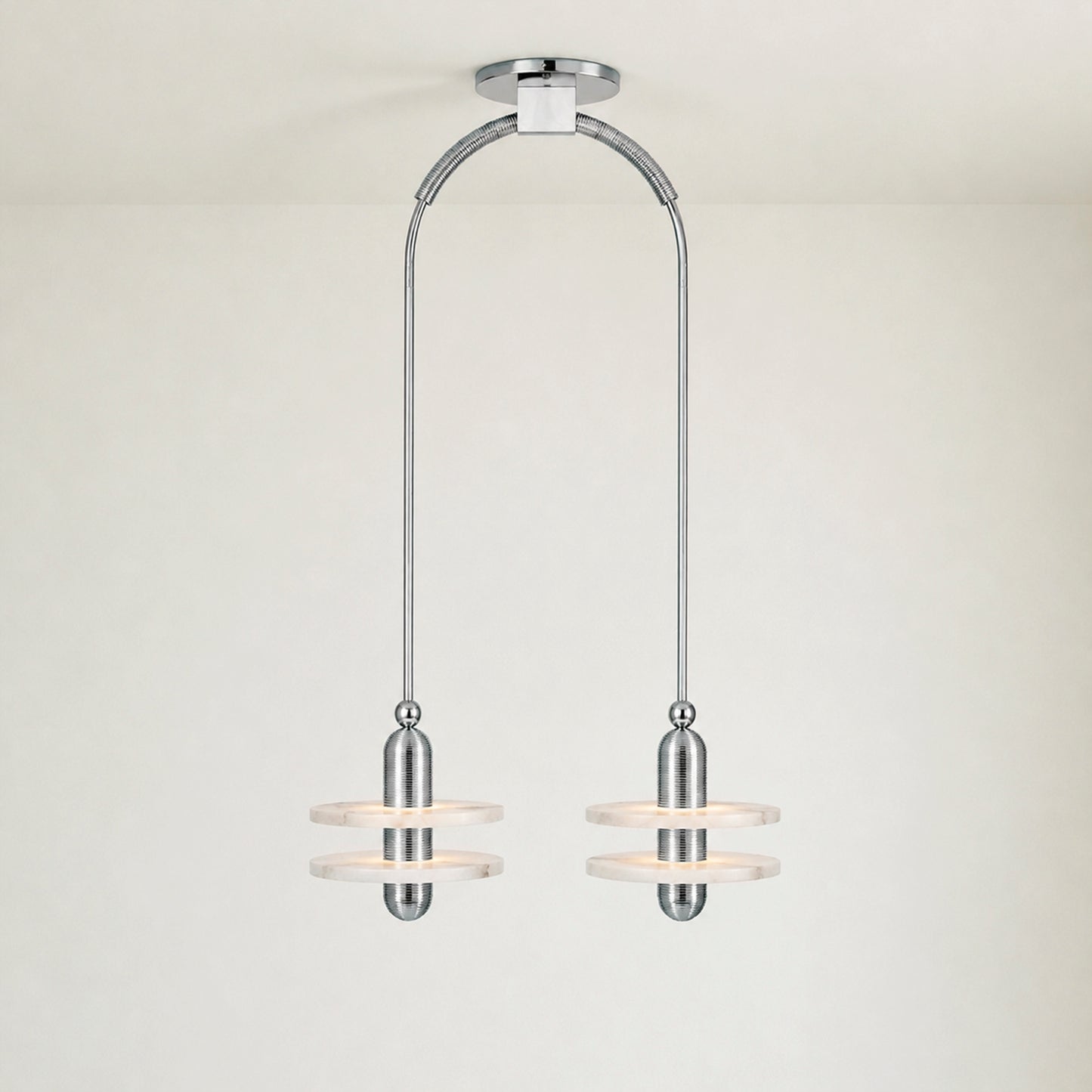 Median Alabaster Mono 2 Pendants