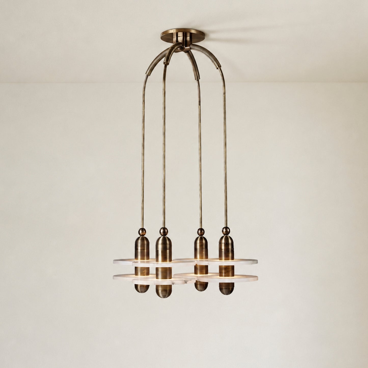 Median Alabaster Mono 4 Pendants