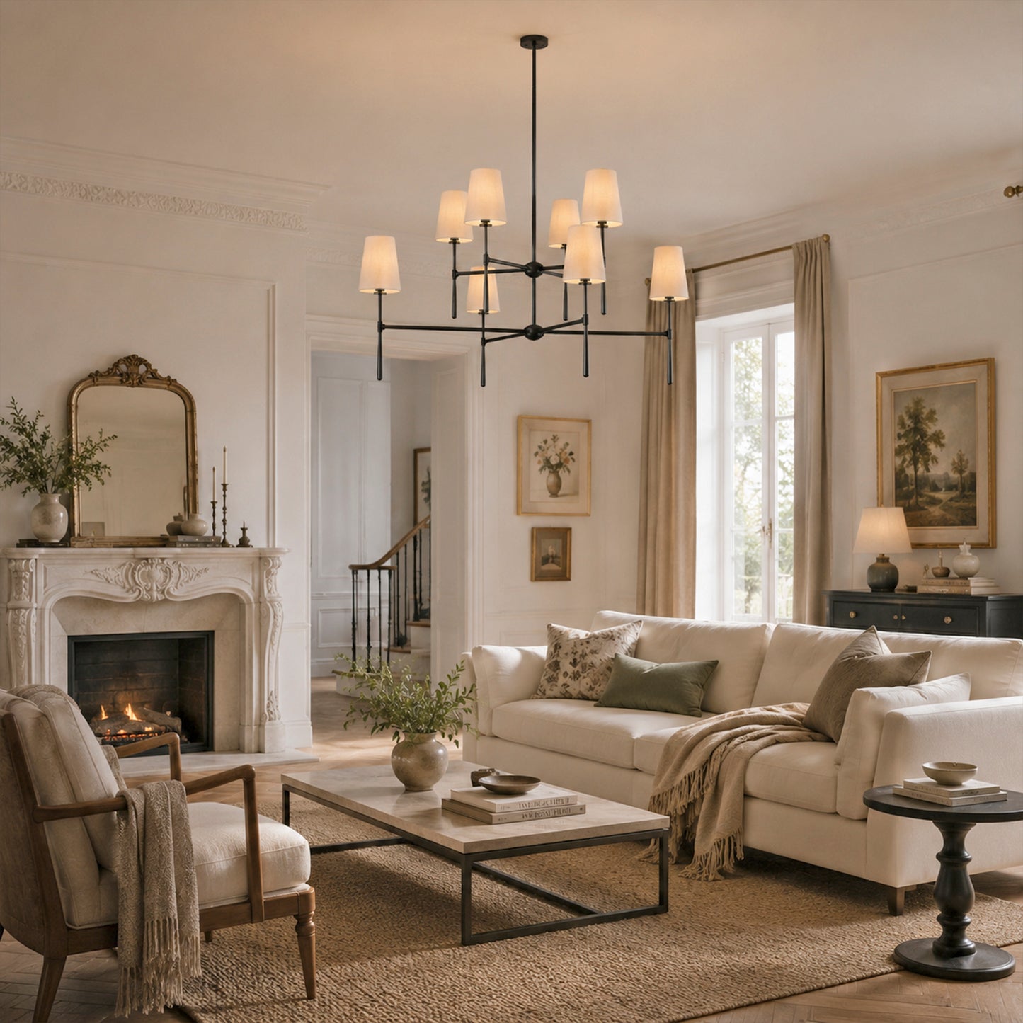 Rhodes 2-Tier Round Chandelier