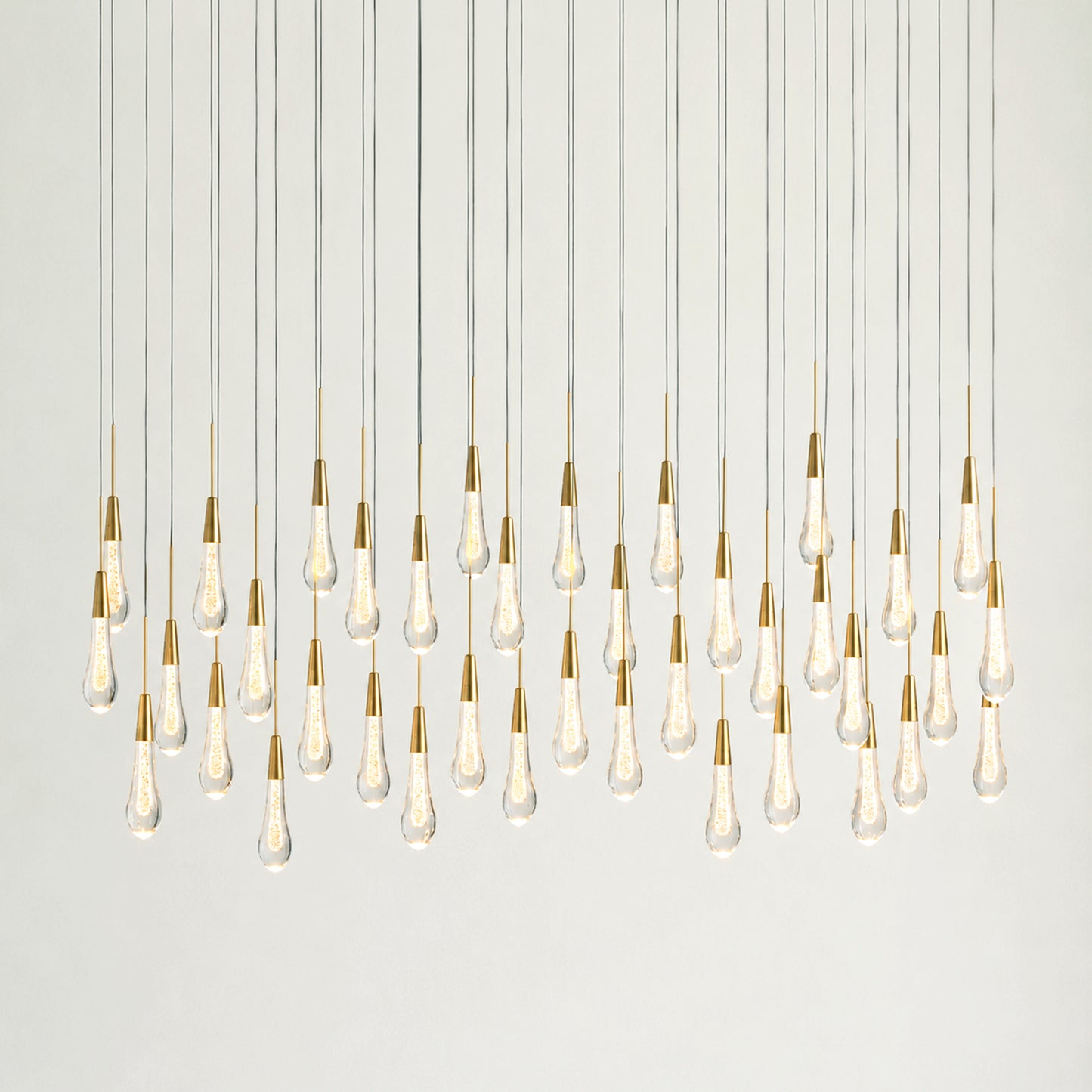 Soltaire Glass Linear Chandelier