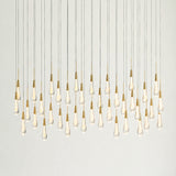 Soltaire Glass Linear Chandelier