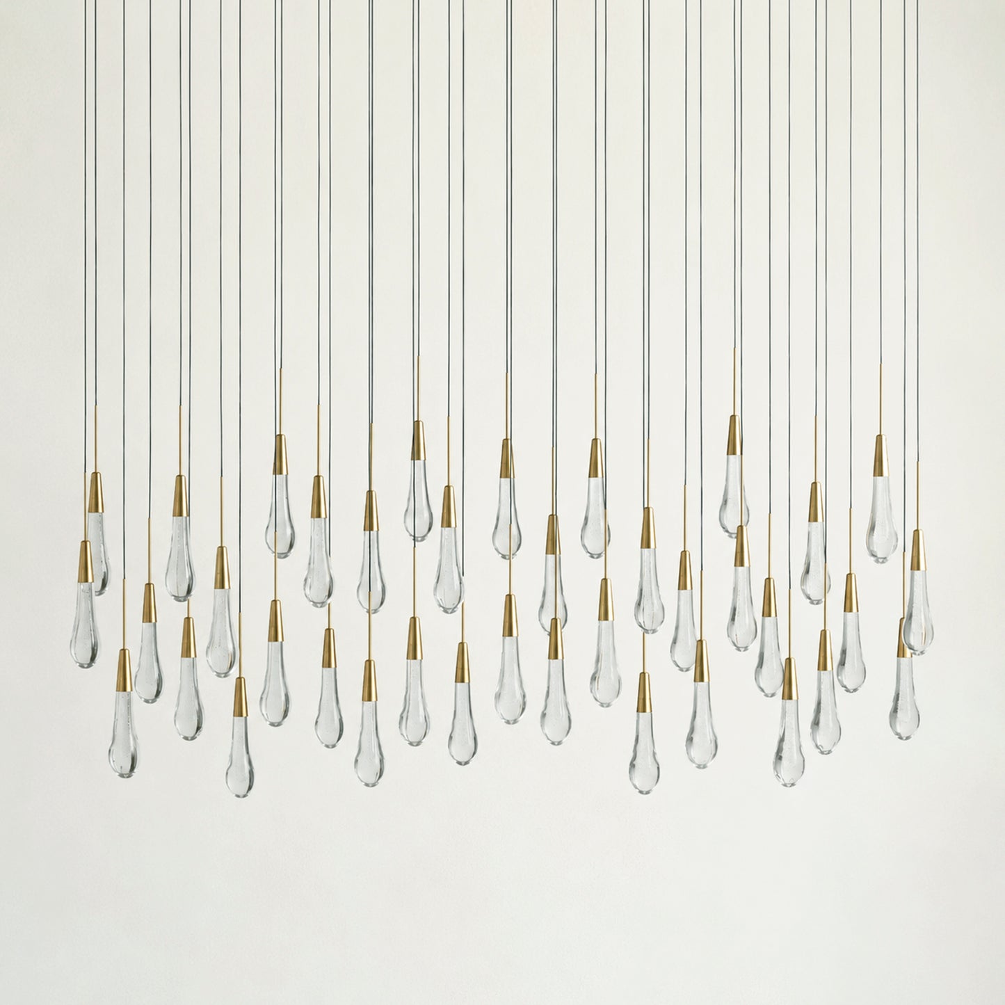 Soltaire Glass Linear Chandelier