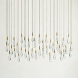 Soltaire Glass Linear Chandelier