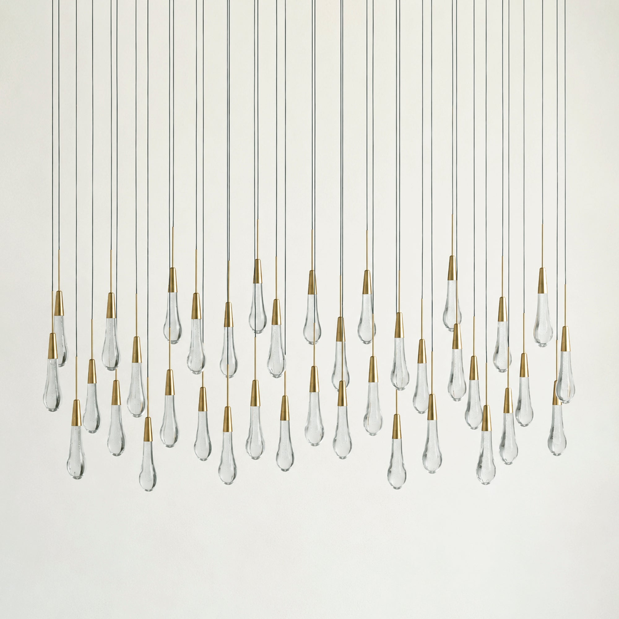 Soltaire Glass Linear Chandelier