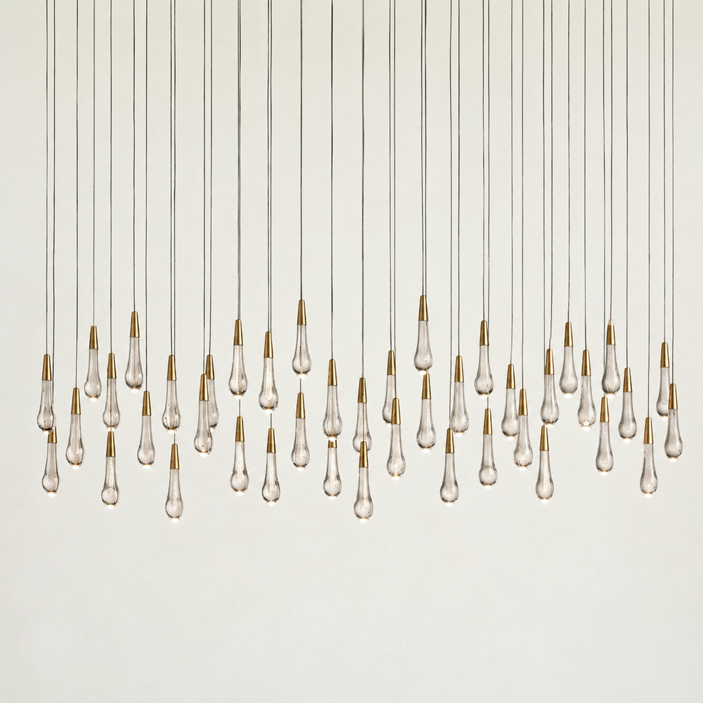 Soltaire Glass Linear Chandelier