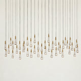 Soltaire Glass Linear Chandelier
