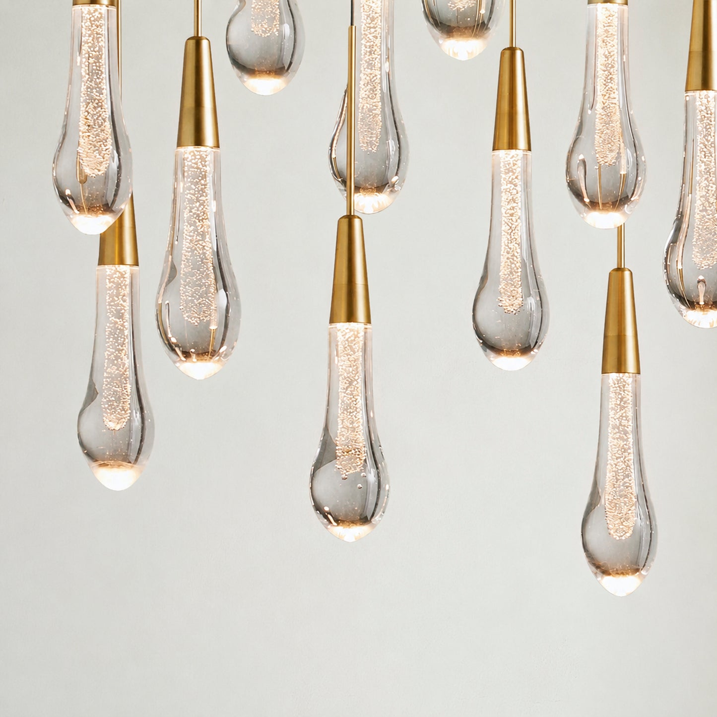 Soltaire Glass Linear Chandelier