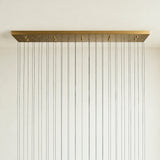 Soltaire Glass Linear Chandelier